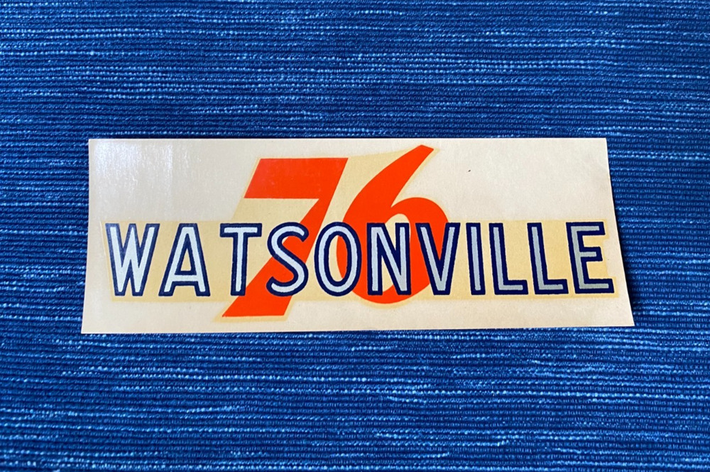 Vintage Union 76 Oil Watsonville California Decal Gas Station Travel Souvenir